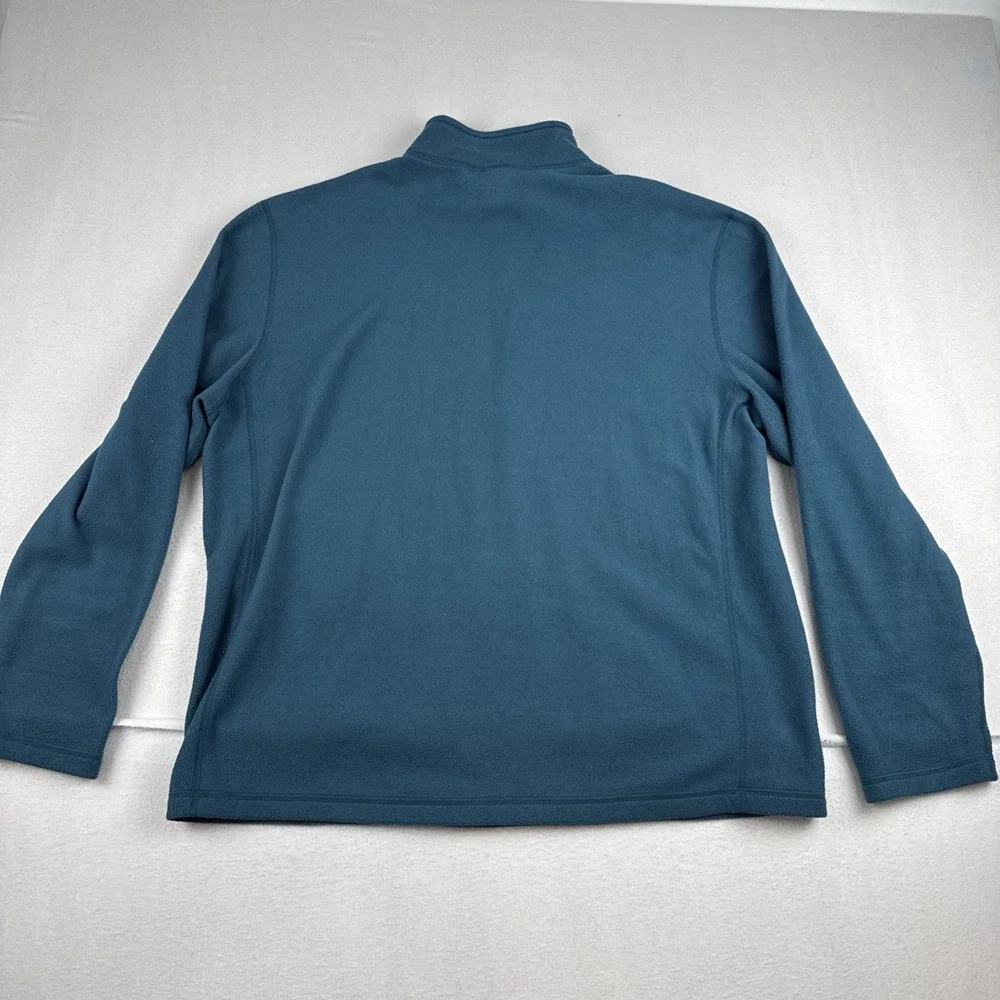 North Face Mens Bluish Green Quarter Zip XL comfort outerwear